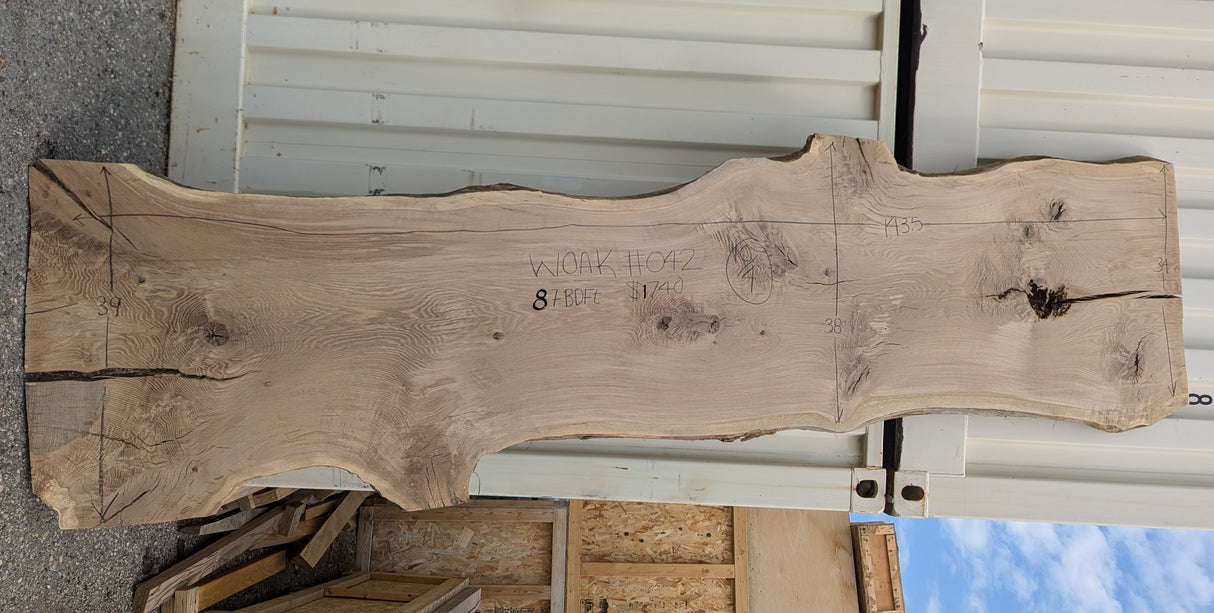 White Oak Live Edge #042