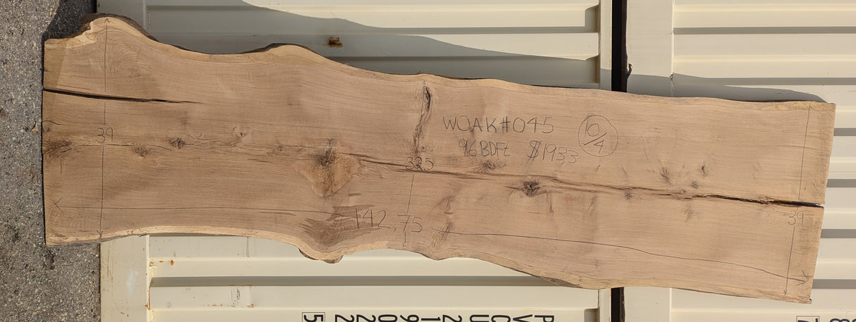 White Oak Live Edge #045