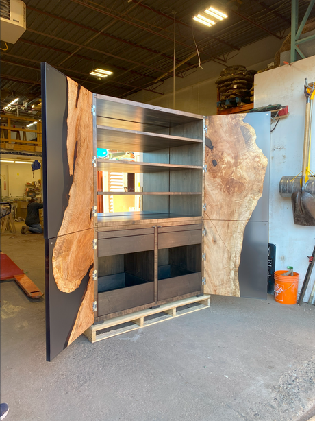 Figured Maple Cabinet