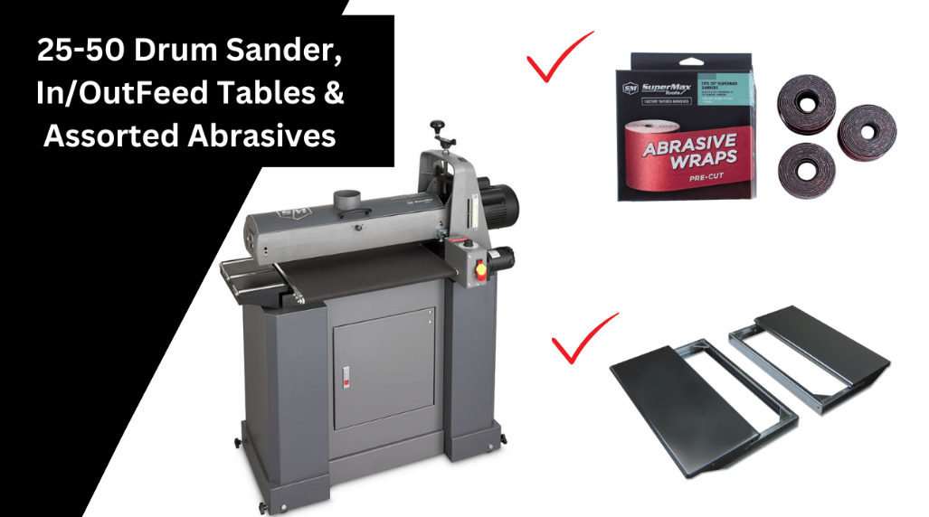 25-50 Drum Sander (Closed Stand) Package