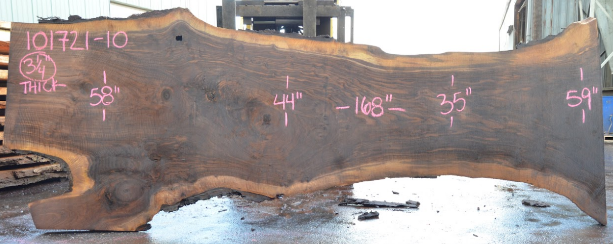 Black Walnut Live Edge #101721-10