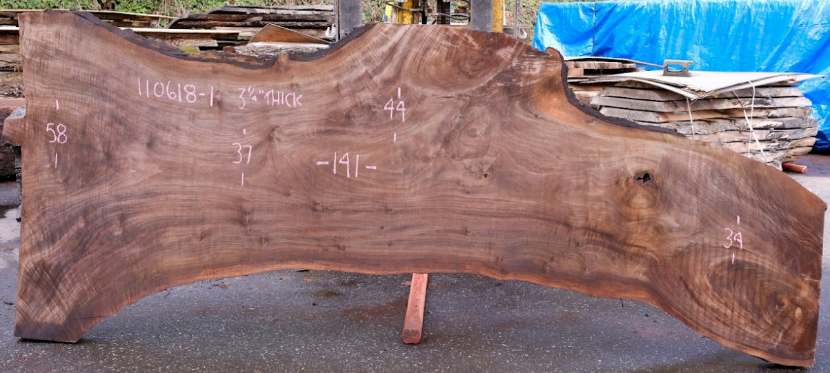 Black Walnut Live Edge #110618-1