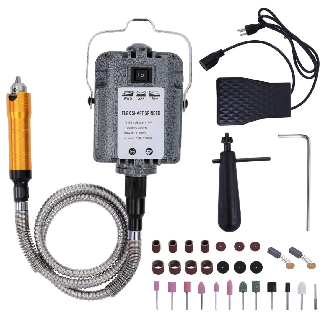 Electric Flex Shaft Rotary Power Carver - 1000W, 30000RPM