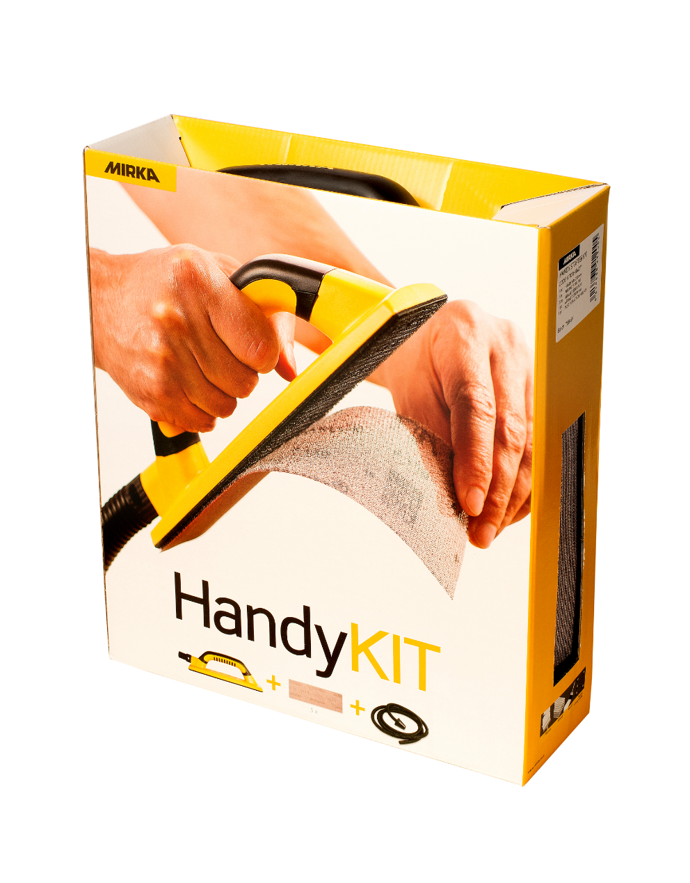 Mirka Dust Free Handy Block Kit - 3x9" Grip W/Hose + 5 Abranet sheets