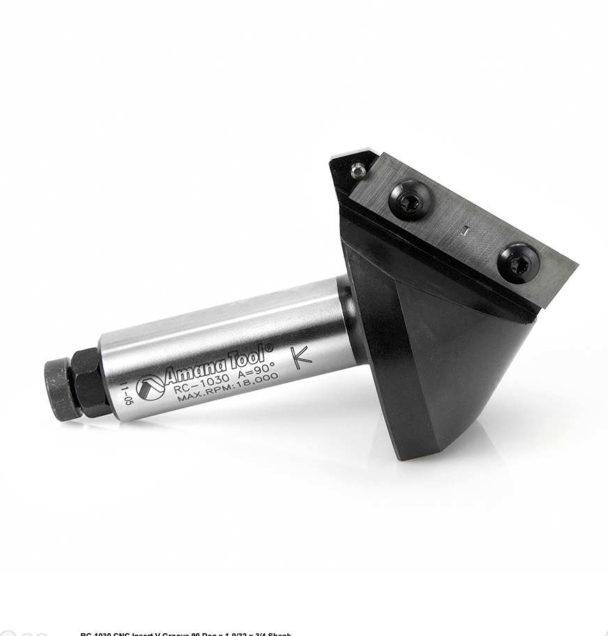 CNC Insert V-Groove 90 Deg x 1-9/32 x 3/4 Shank