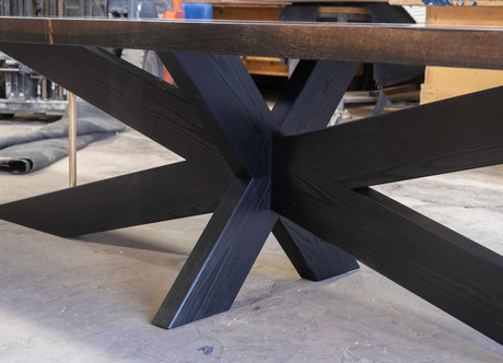 Oxidized White Oak Dining Table
