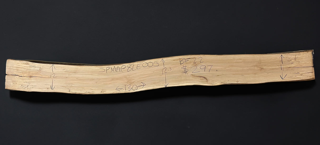Spalted Maple 8/4 Live Edge 005