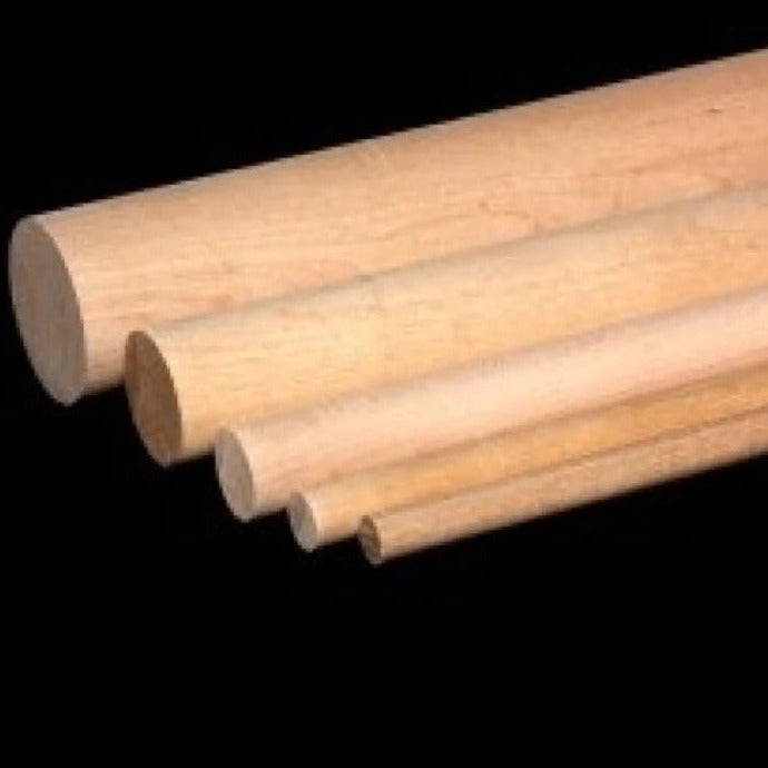 48" Birch Dowel - Various Diameters
