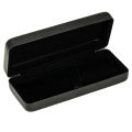 Black Leatherette Clamshell Pen Box