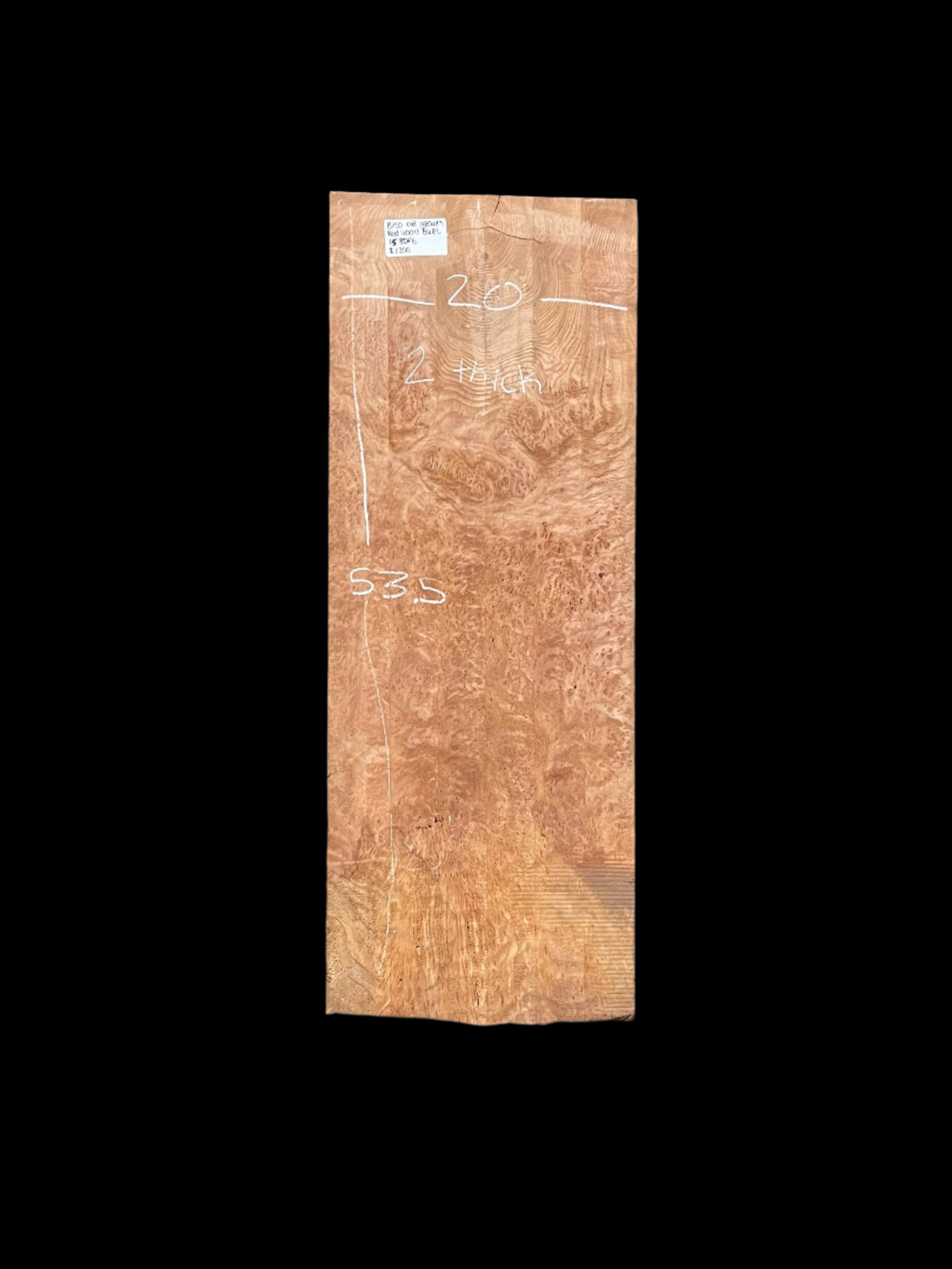Old Growth Redwood Burl Slab B150