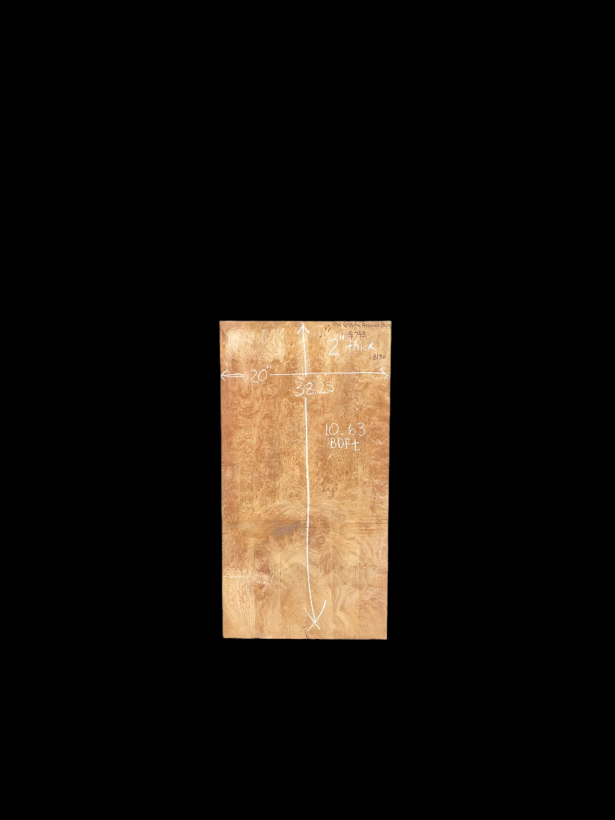 Old Growth Redwood Burl Slab B130