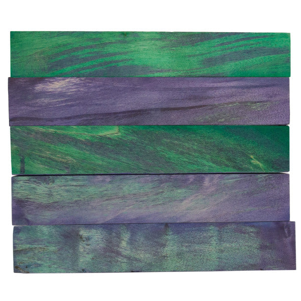 Stabilized Double Dyed Soft Maple Pen Blanks