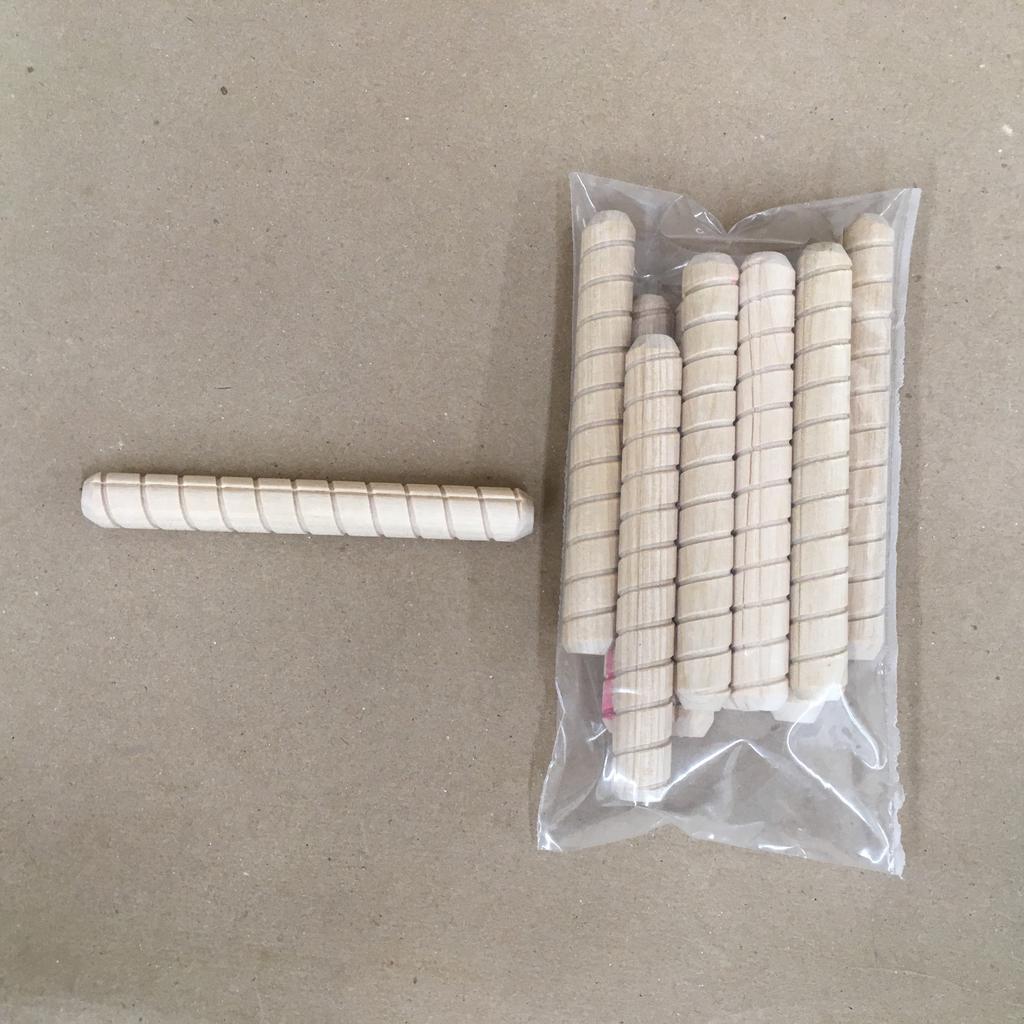 10 Pk Dowel Pins 1/2" x 4" Spiral Grooved