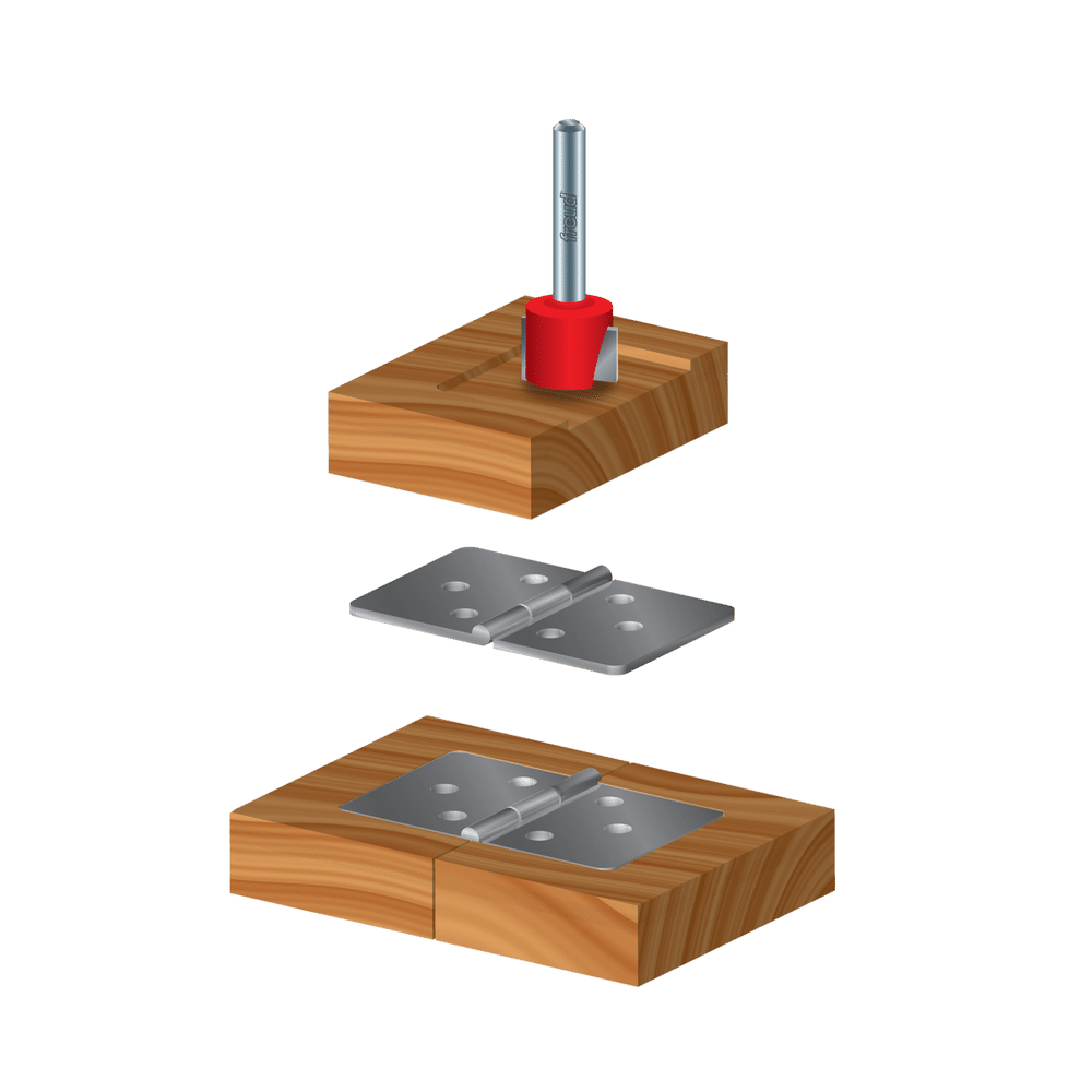 3/4" x 3/8" Mortising Bit, Top Bearing
