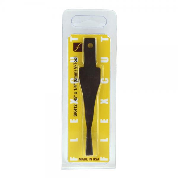 45 deg. x 1/4" (6mm) V-Tool