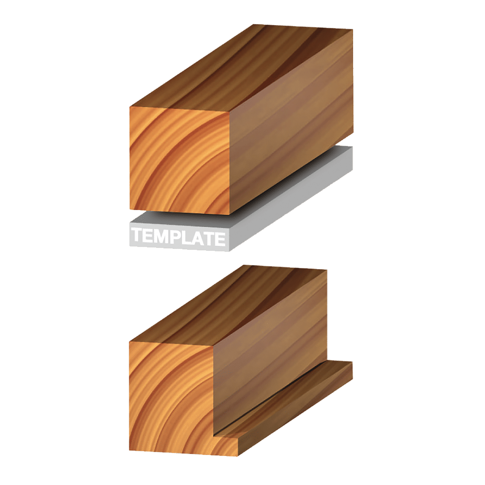 Rabbeting Kit, Flush 1/8", 1/4", 5/16", 3/8", 7/16", 1/2"