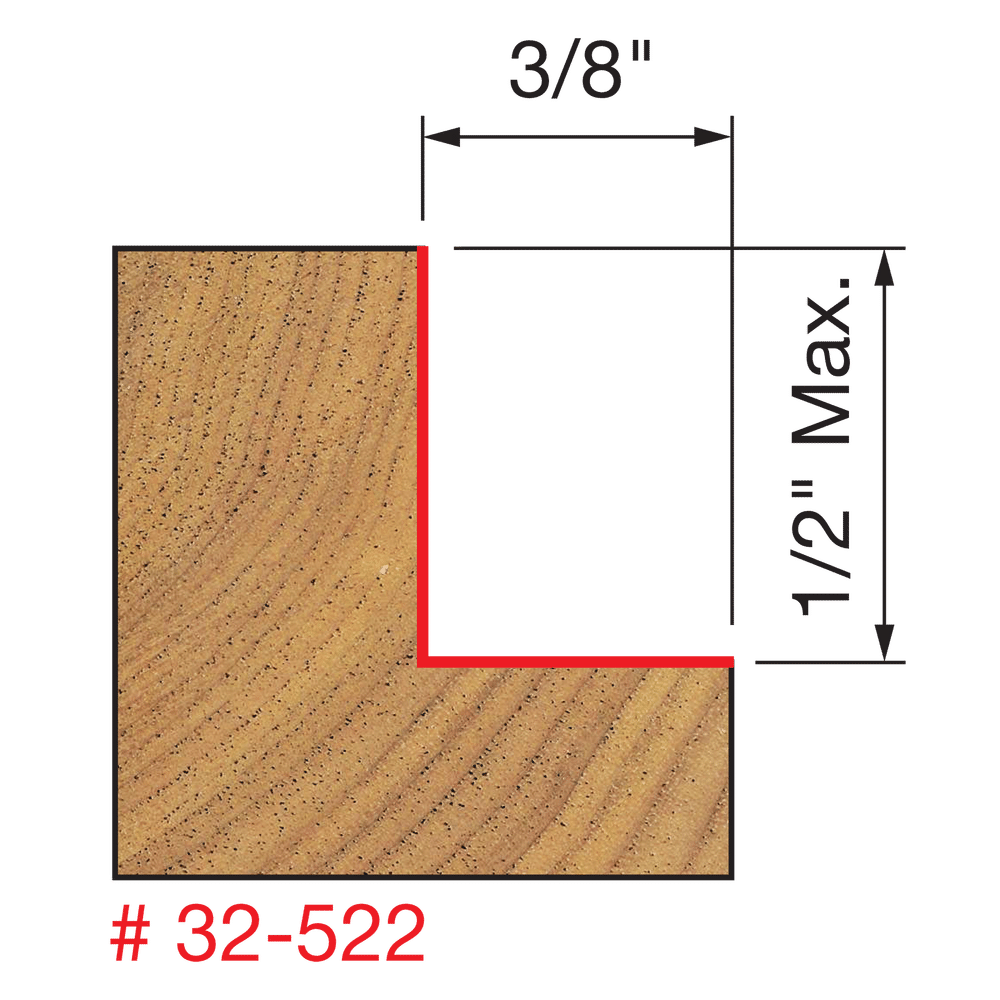 Rabbeting Kit 5/16", 3/8", 7/16", 1/2"