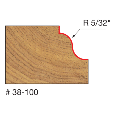 1"-1/16" Roman Ogee Bit, Quadra Cut