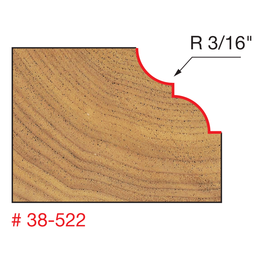 1"-1/4" Classical Bold Cove & Bead Bit