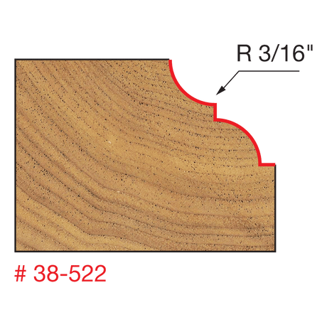 1"-1/4" Classical Bold Cove & Bead Bit