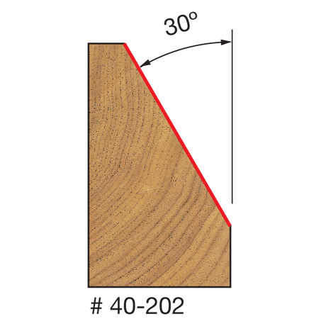 1"-11/32" Chamfer Bit