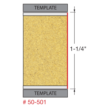 1-1/4" x 1/2" Top & Bottom Bearing Flush Trim Bit