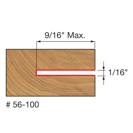 1/16" Slot Three Wing Slotting Cutter