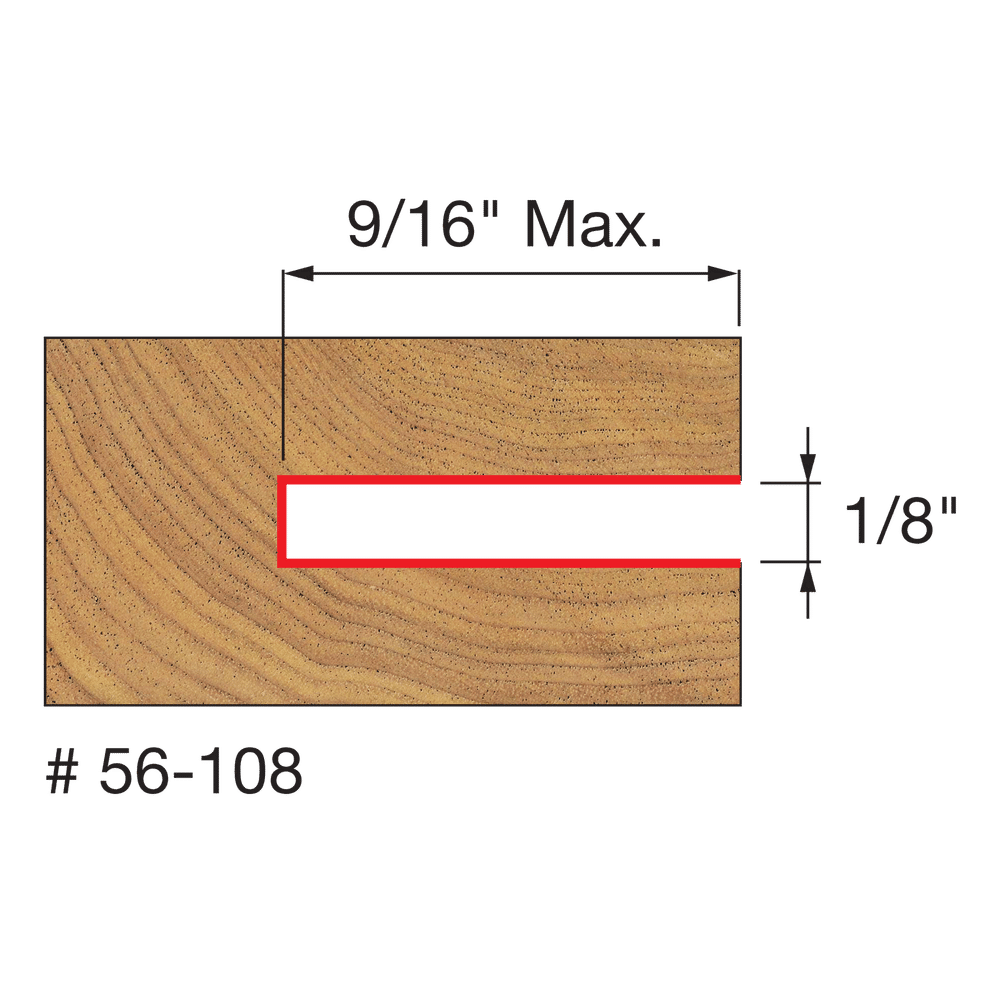 1/8" Slot Three Wing Slotting Cutter
