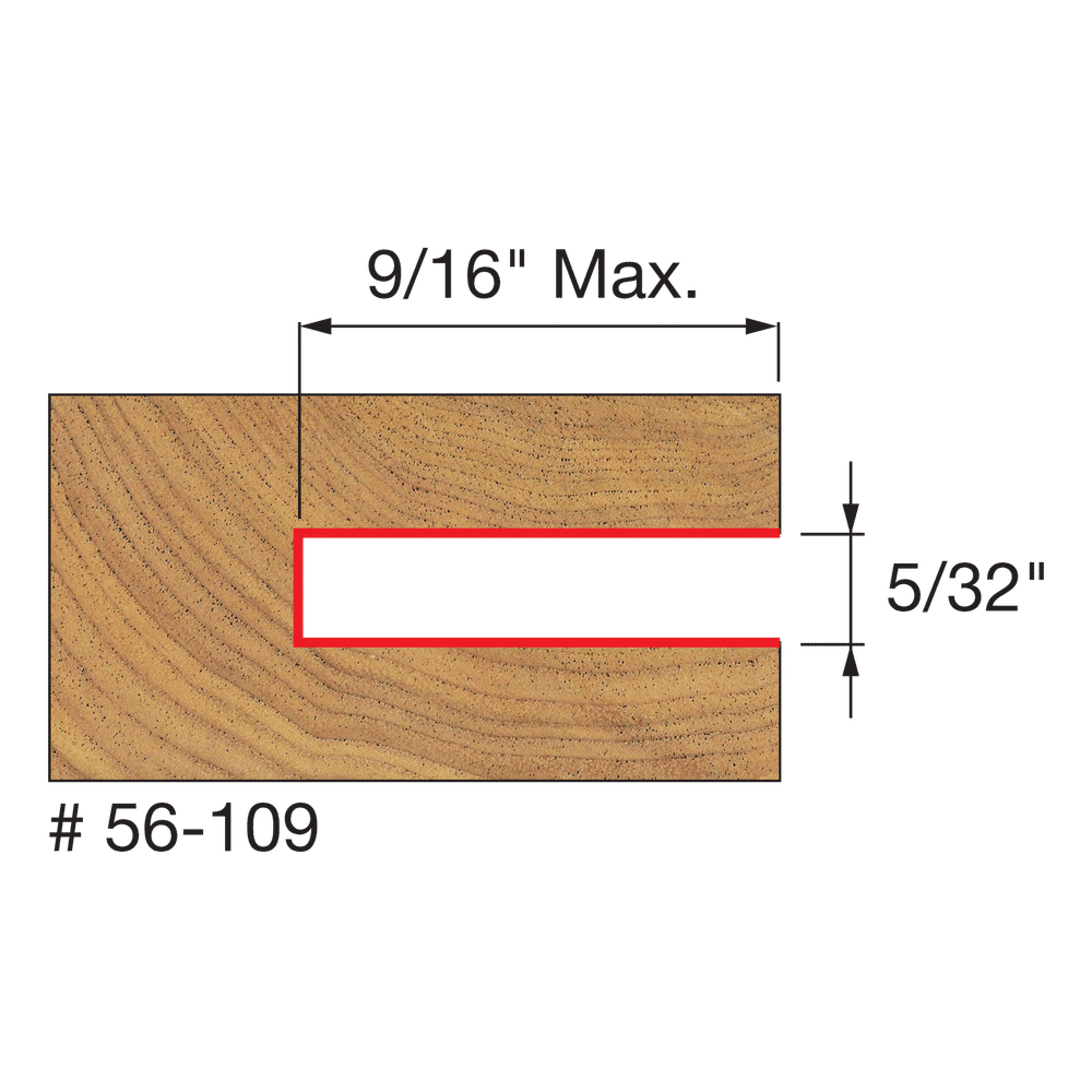5/32" Slot Three Wing Slotting Cutter