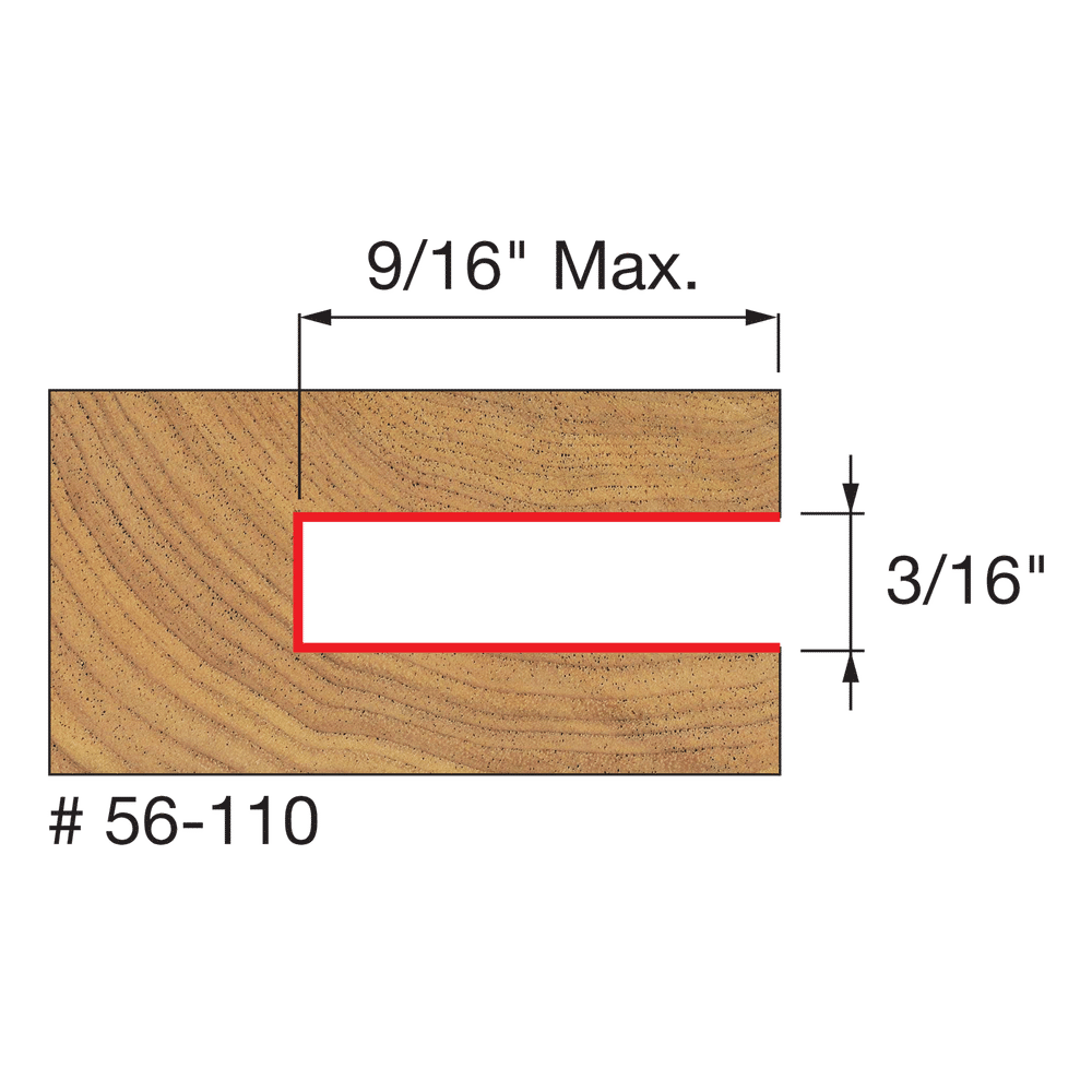 3/16" Slot Three Wing Slotting Cutter