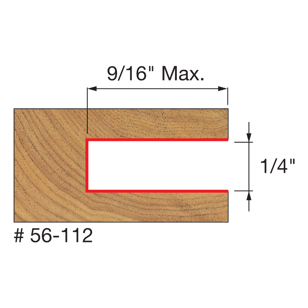 1/4" Slot Three Wing Slotting Cutter