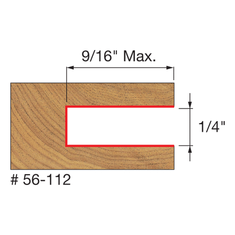 1/4" Slot Three Wing Slotting Cutter