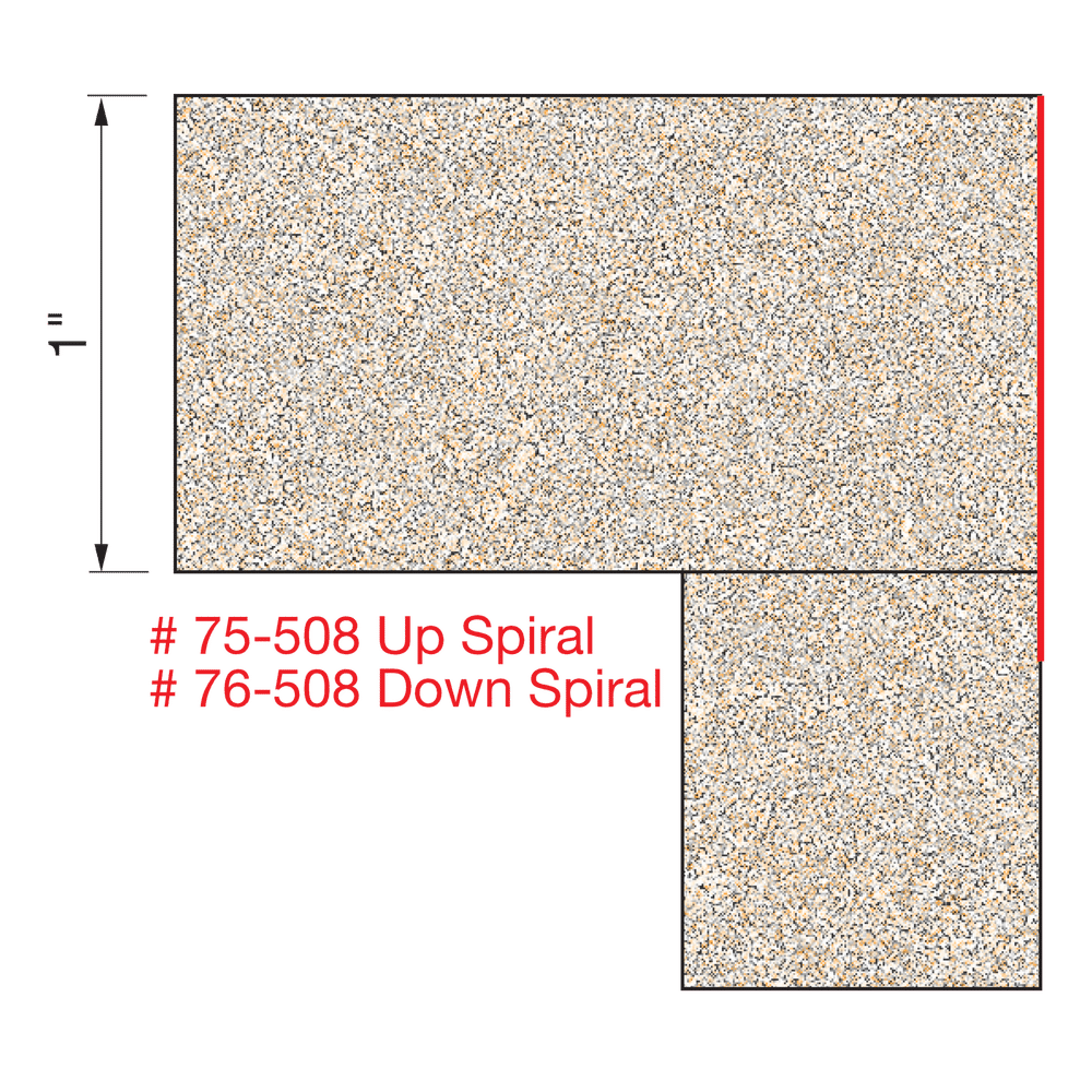 1/2" Flush Trim Downcut Spiral Bit