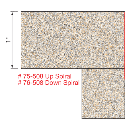 1/2" Flush Trim Downcut Spiral Bit