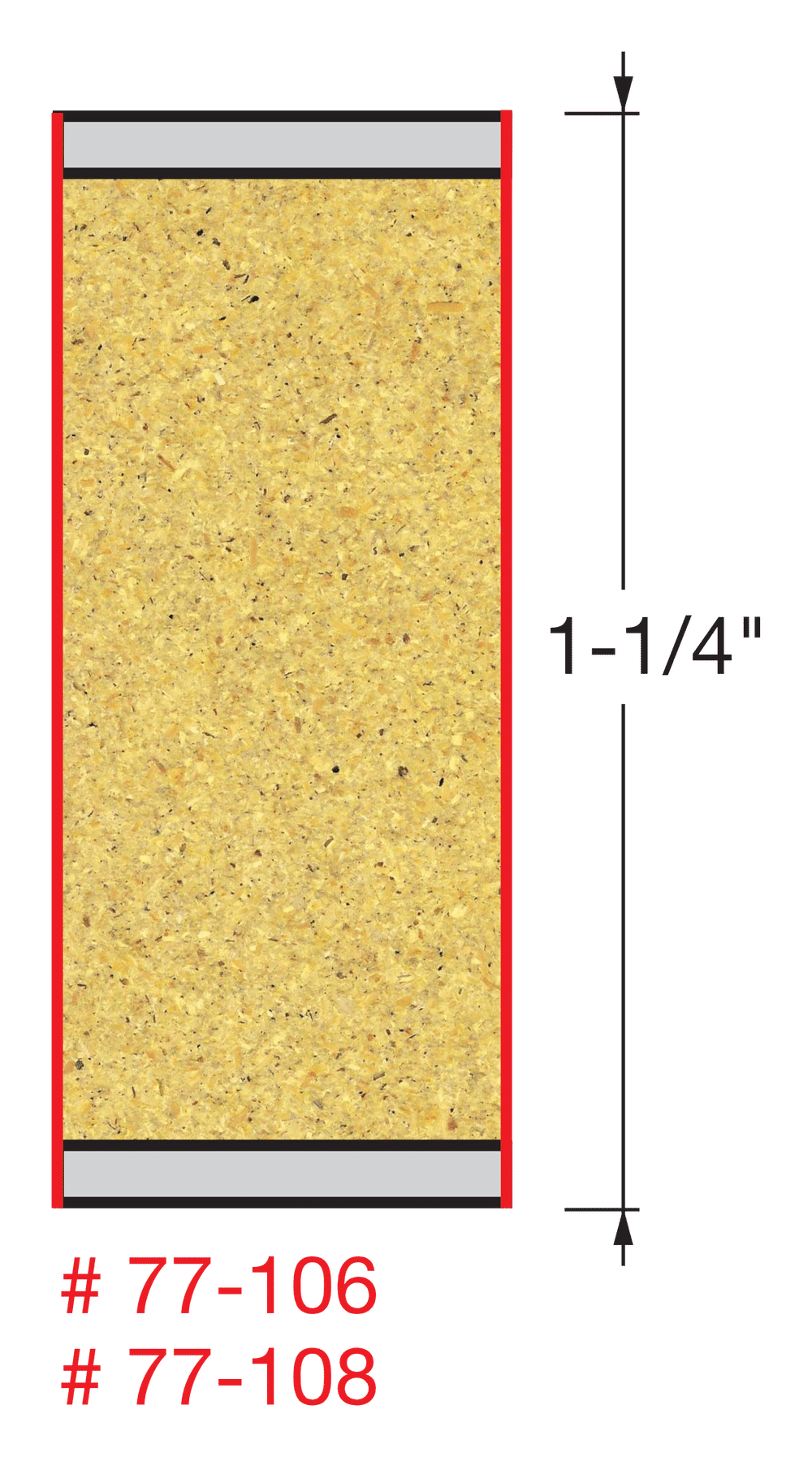 1/2" x 1-1/4" Single Compression Bit