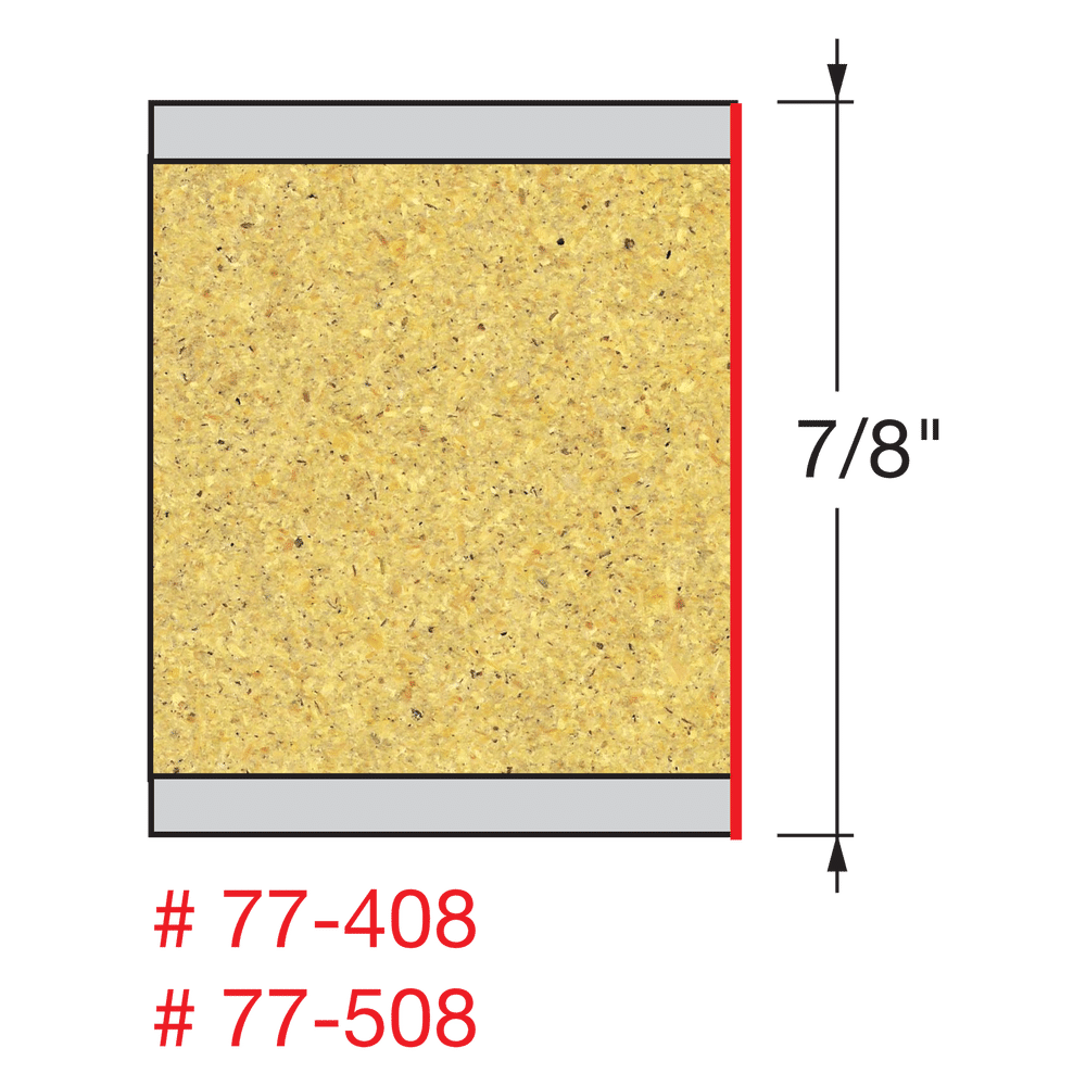 1/2" x 7/8" Two Flute Mortise Compression Bit