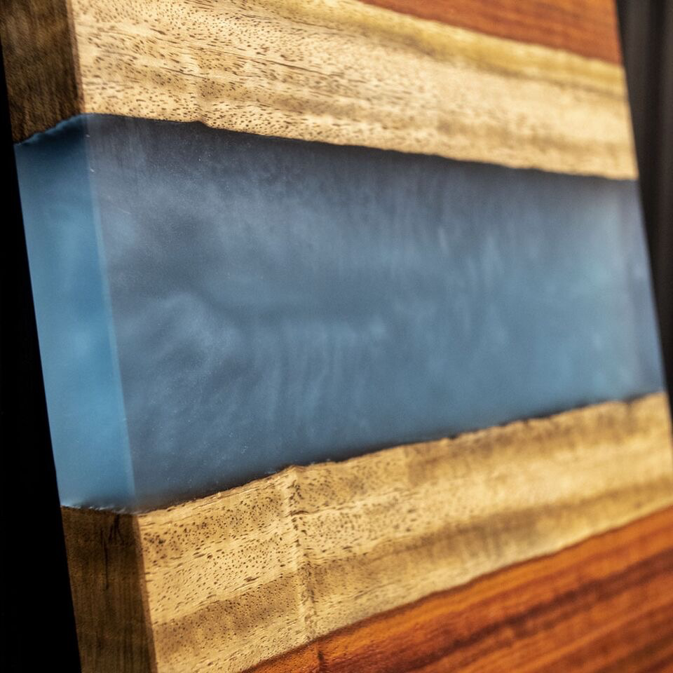 Resin Art Padauk Blue