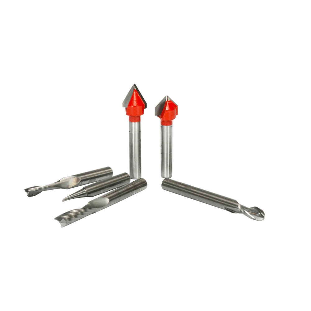 8 Piece CNC Router Bit General Purpose Set