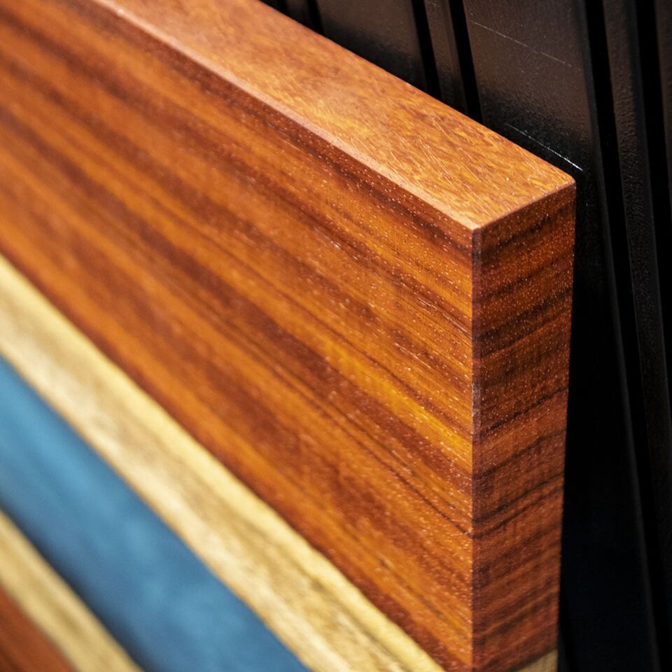 Resin Art Padauk Blue