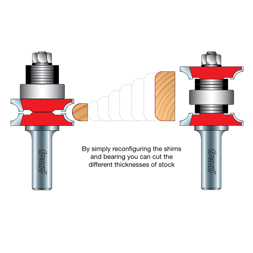 3/16" Radius Variable Corner Round Bit