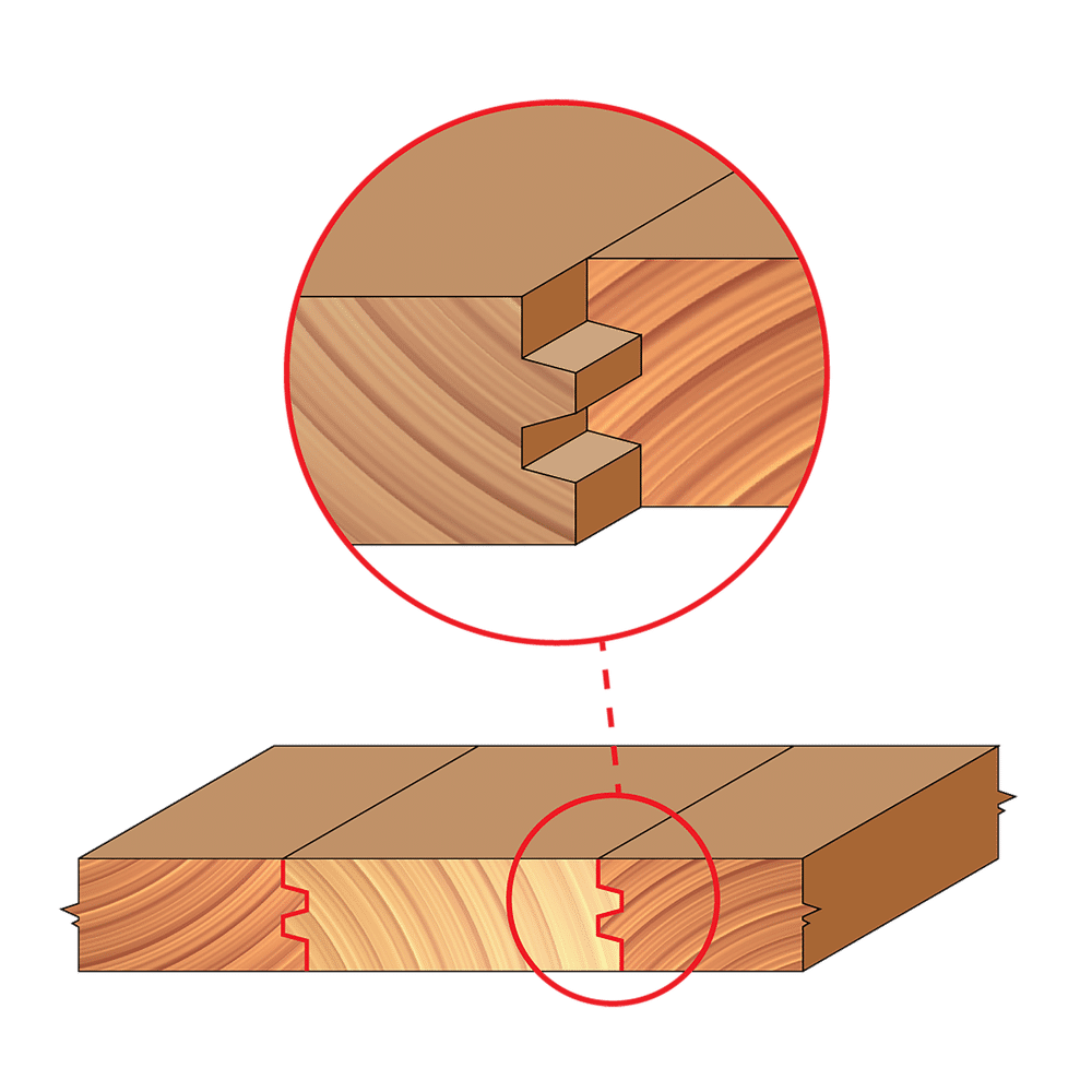 1"-1/2" Reversible Glue Joint Bit