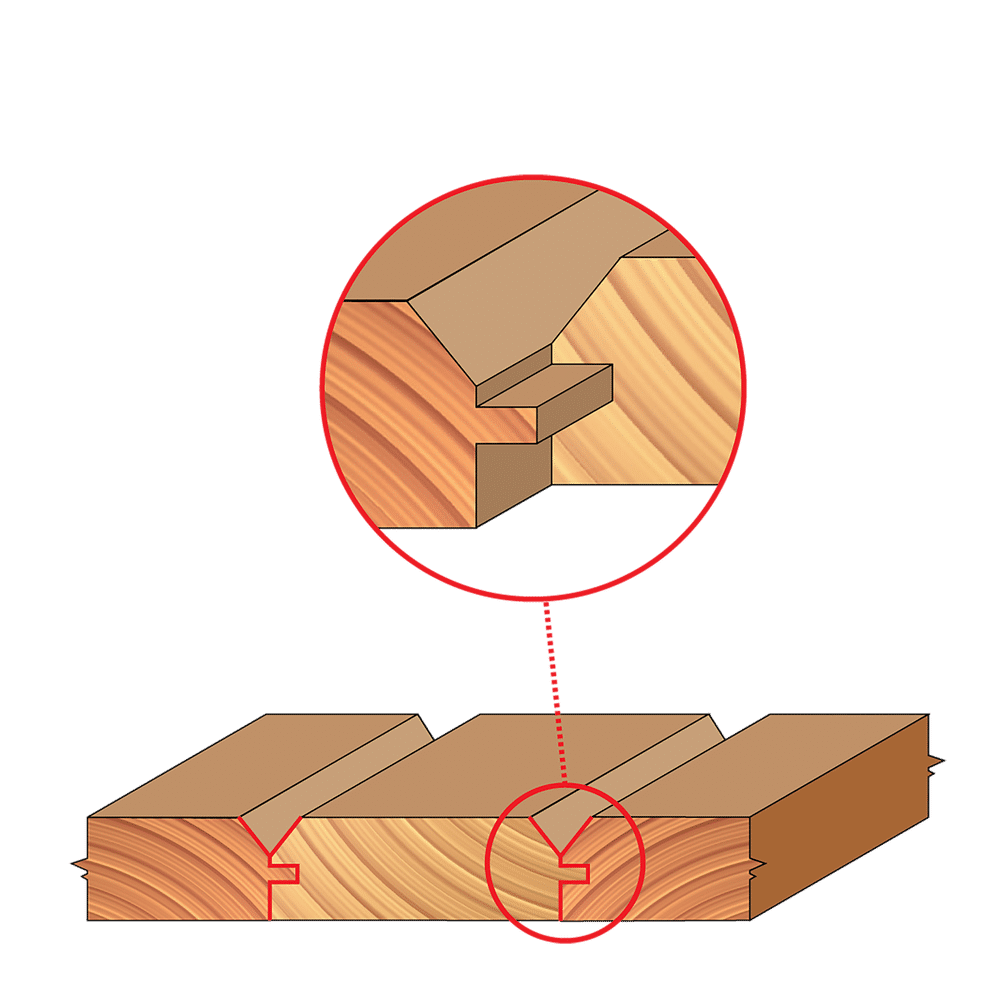 2"-11/64" "V" Panel Bit Set