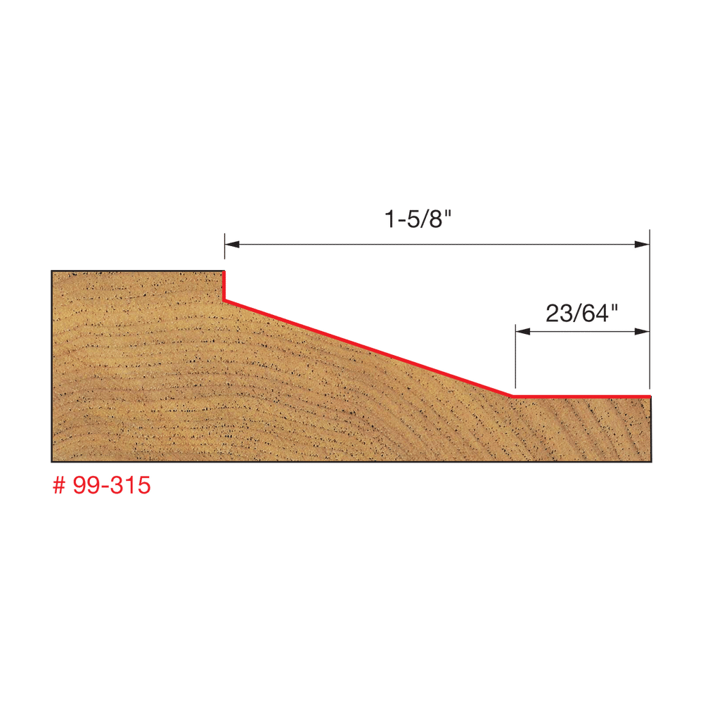 1"-1/2" Vertical Raised Panel Bit