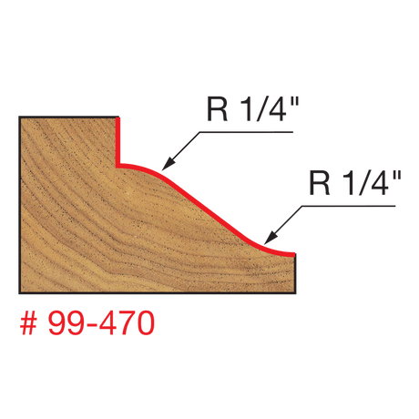 1-1/2" Reversible Wainscoting Bit