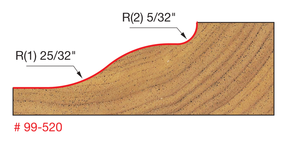 3"-1/2" Raised Panel Bit