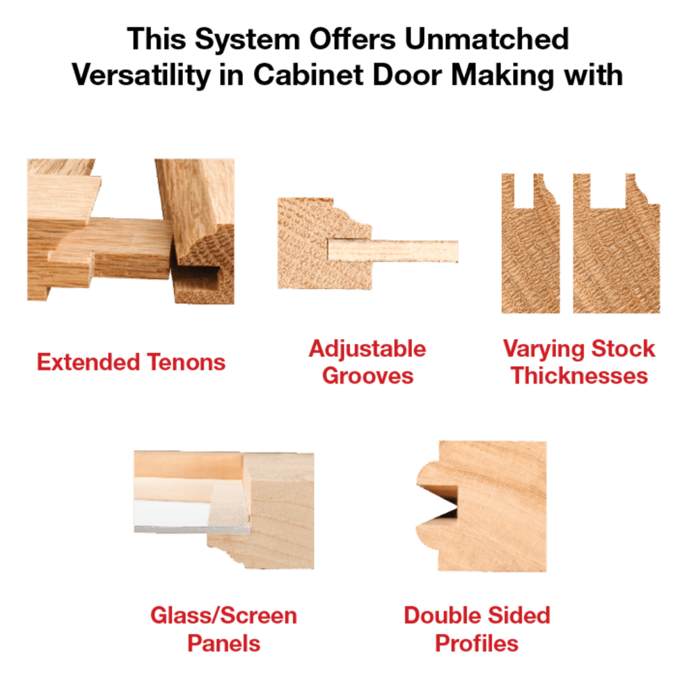 1"-11/16" Premier Adjustable Rail & Stile Bit "- Round Over