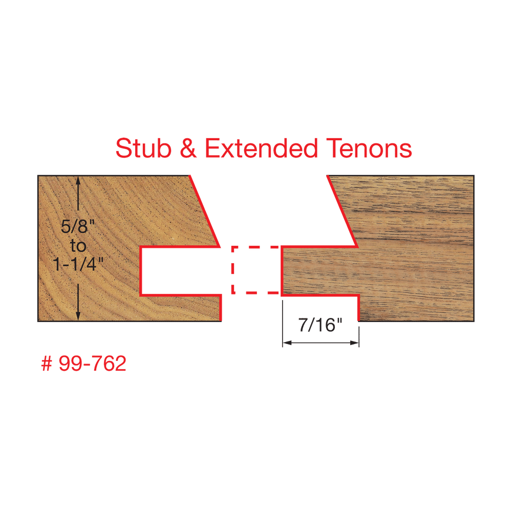 1"-11/16" Premier Adjustable Rail & Stile Bit "- Shaker