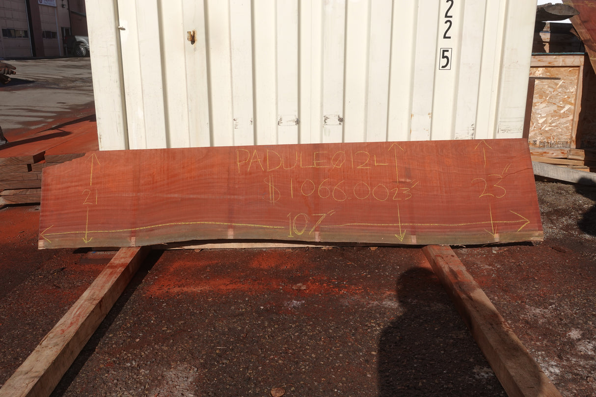 Padauk LIve Edge Slab #012L
