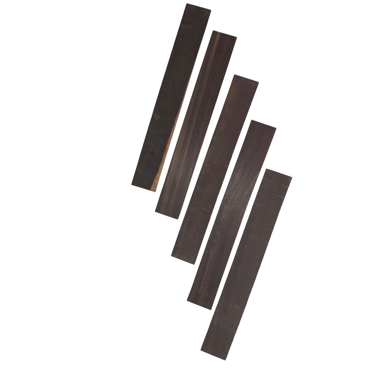 Gaboon Ebony Quartered Guitar Fretboard