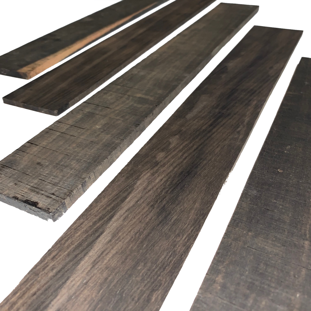 Gaboon Ebony Quartered Guitar Fretboard